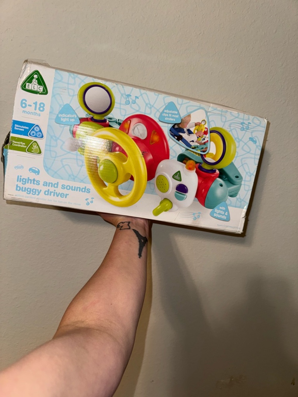 Lights and Sounds Buggy Driver Toy - Yellow, Red, Green